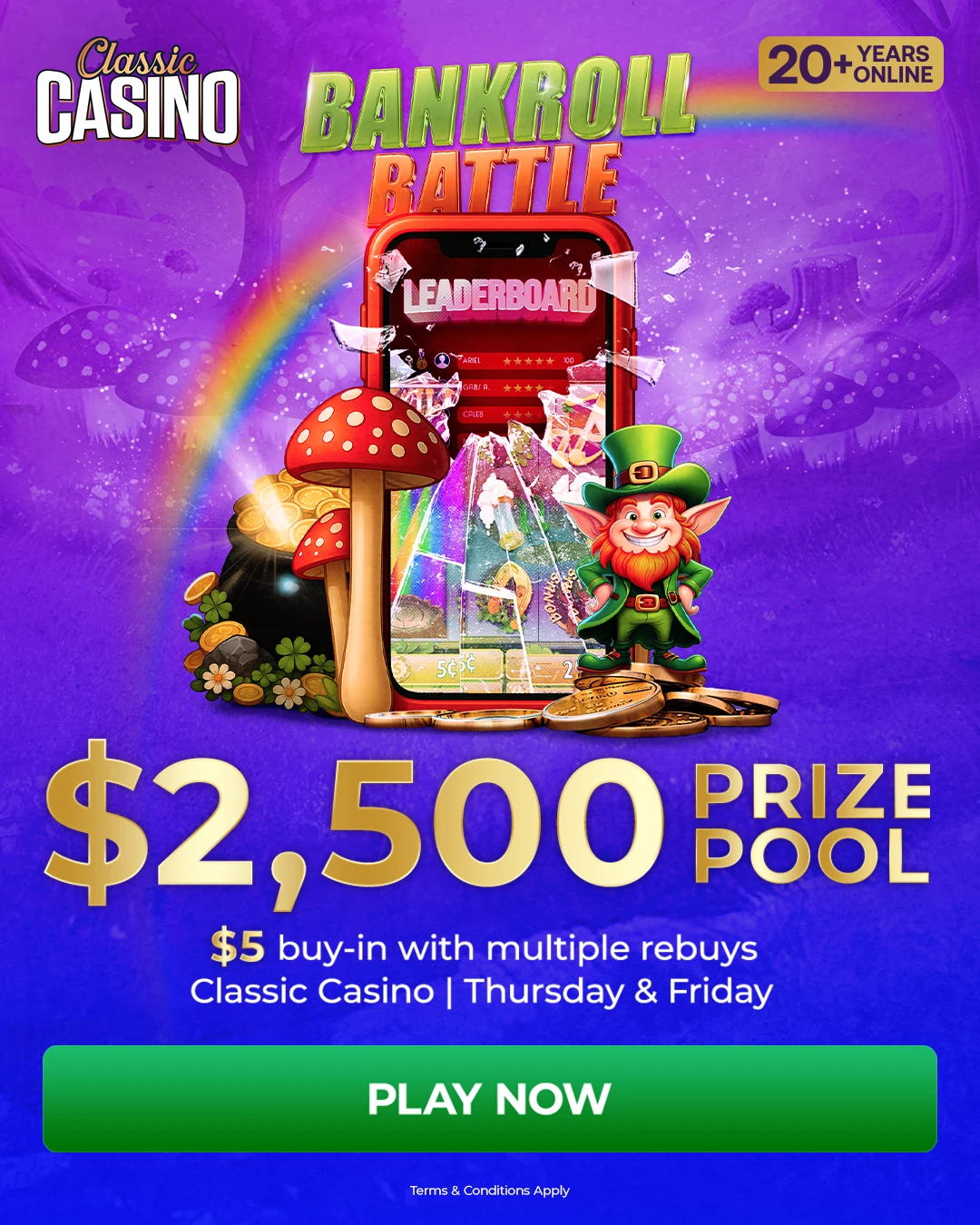 Bankroll $2,500 Prize Pool